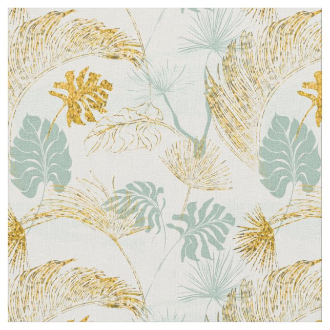 Tela Algodón floral comprimido Personalizado (56" de an (De cerca)