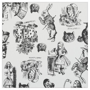 Tela alice en el país de las maravillas ilustración fan