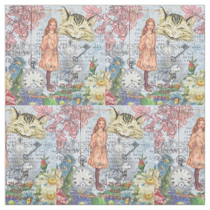 Tela Alicia en Alicia de Conejo Cheshire Clásico de Mar