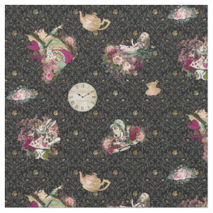 Tela Alicia en caracteres del país de las maravillas en