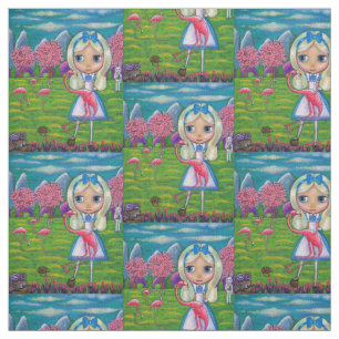 Tela Alicia en chica grande del ojo del croquet del