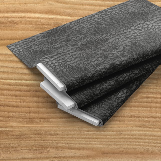 Tela Alligator Black Faux Leather (Subido por el creador)