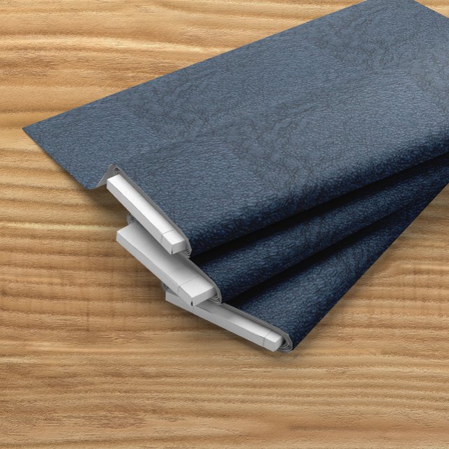 Tela Alligator Blue Faux Leather (Subido por el creador)