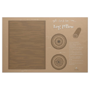 Tela Almohada del registro - corte y cosa