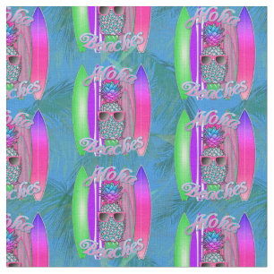 Tela Aloha Bebidas Surf Verano Piña