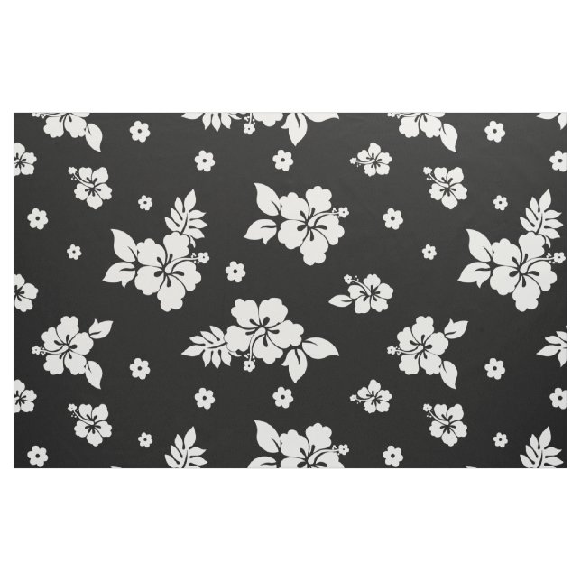 Tela Aloha Black Classic Patrón Hawái sin foco ("Cuarto gordo" (fat quarter))