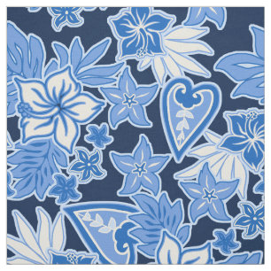 Tela Aloha Heart Hawaiian Hibiscus Tropical