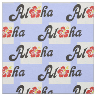 Tela Aloha Hibiscus - diseño de Hawaii plano + tus idea