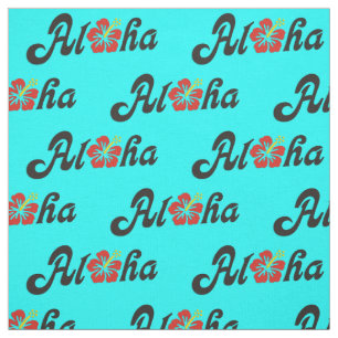 Tela Aloha Hibiscus - diseño de Hawaii plano + tus idea
