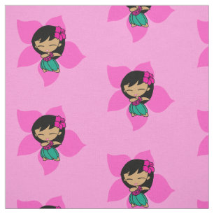 Tela Aloha Honeys Hawaiian Hula Chica Hibiscus