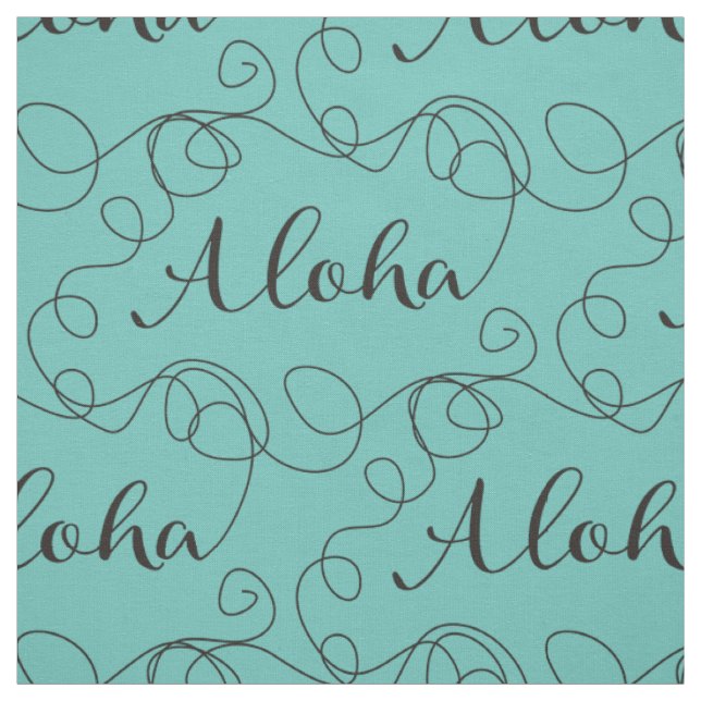 Tela ALOHA patrón negro transparente con LINES (Retal)