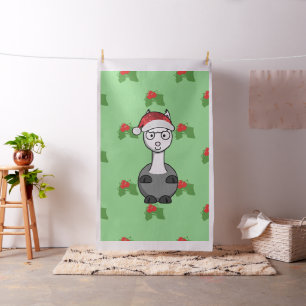 tela alpaca de santa navidad