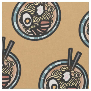 Tela Amantes del Ramen adorables japoneses