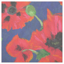 Amapolas orientales rojas y negras brillantes en