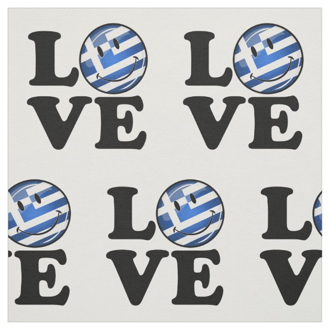 Tela Amar a Grecia| Bandera sonriente (Retal)