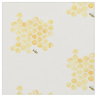 tela amarilla de la pintura del panal de la abeja