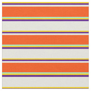 Tela Amarillo, añil, beige, rojo y color aguamarina