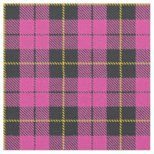 Tela Amarillo de color rosa oscuro/oro/raya negra de la