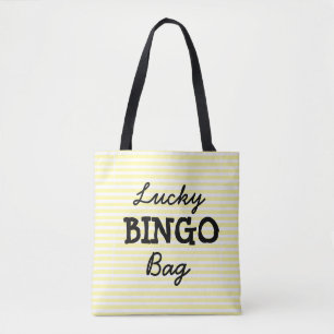 Tela Amarillo del bolso del BINGO de la buena suerte