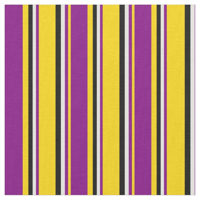 Tela Amarillo, púrpura, cian claro y color negro (De cerca)