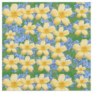 Tela amarillo y amarillo azul