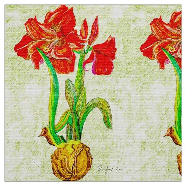 Tela Amaryllis Fabric 3 (Retal)