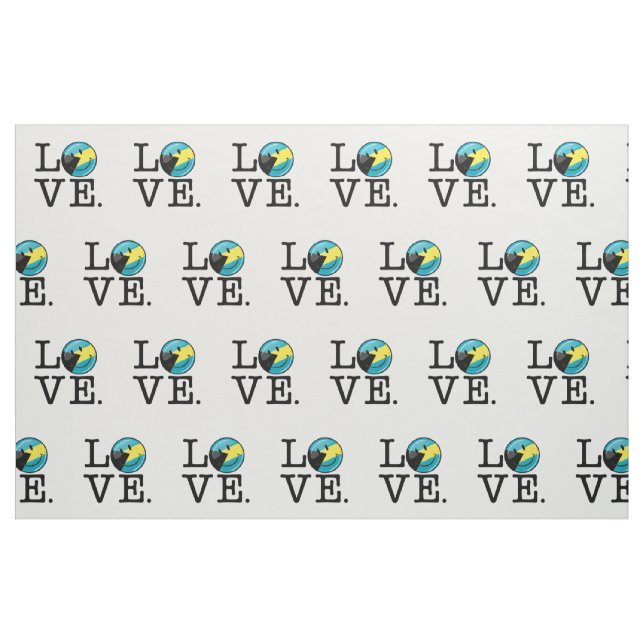 Tela Ame el orgullo de la isla de Bahamas ("Cuarto gordo" (fat quarter))