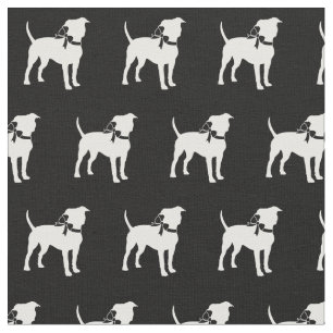 Tela American Staffordshire Dog Silhouette Mascota Amst