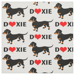 Tela Amo a los Doxies - modelo del Dachshund