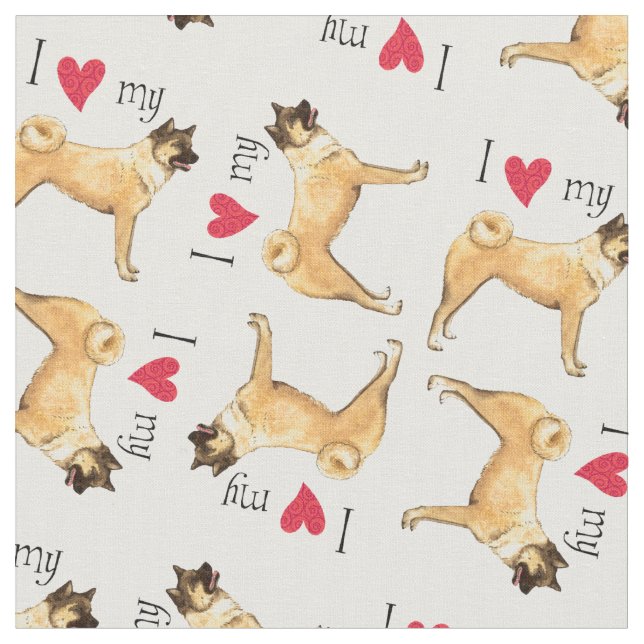 Tela Amo a mi Akita (De cerca)
