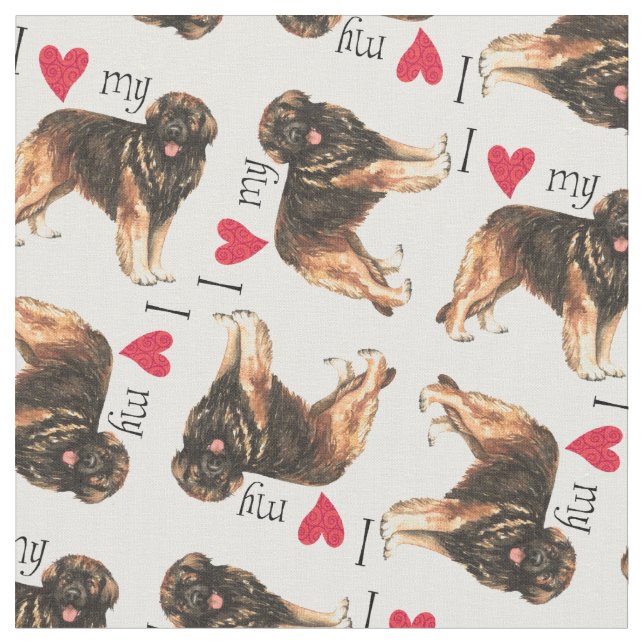 Tela Amo a mi Leonberger (De cerca)