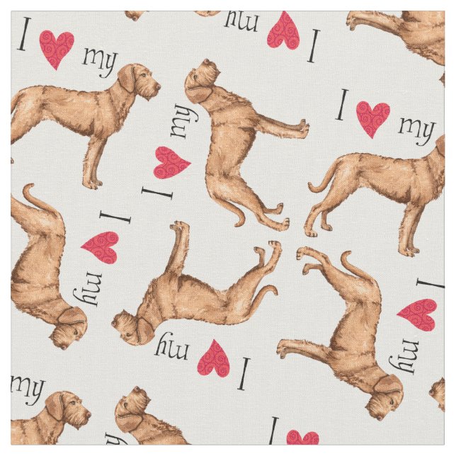 Tela Amo a mi Vizsla con Cabos Altos (De cerca)