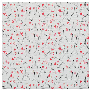 Tela AMO actitudes de PILATES Pilates en negro y rojo