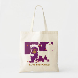 TELA AMO EL BOLSO DE LOS FRENCHIES