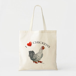 Tela Amo el bolso de los pollos