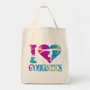 Tela Amo el bolso de ultramarinos orgánico de la