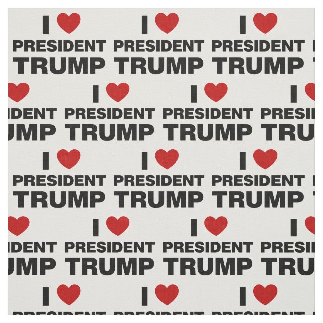 Tela Amo el corazón del presidente Trump (Retal)