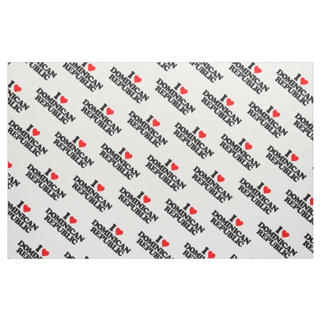 TELA AMO LA REPÚBLICA DOMINICANA ("Cuarto gordo" (fat quarter))