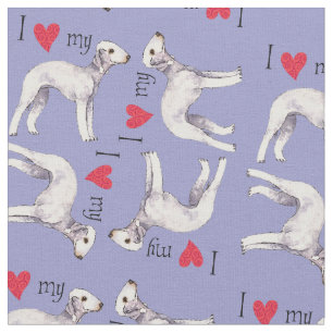 Tela Amo mi Bedlington Terrier