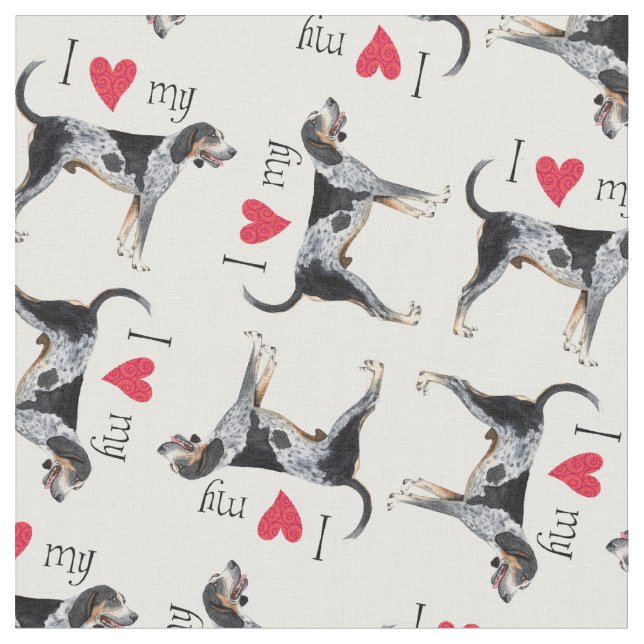 Tela Amo mi Coonhound de Bluetick (De cerca)