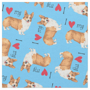 Tela Amo mi Corgi Galés del Pembroke