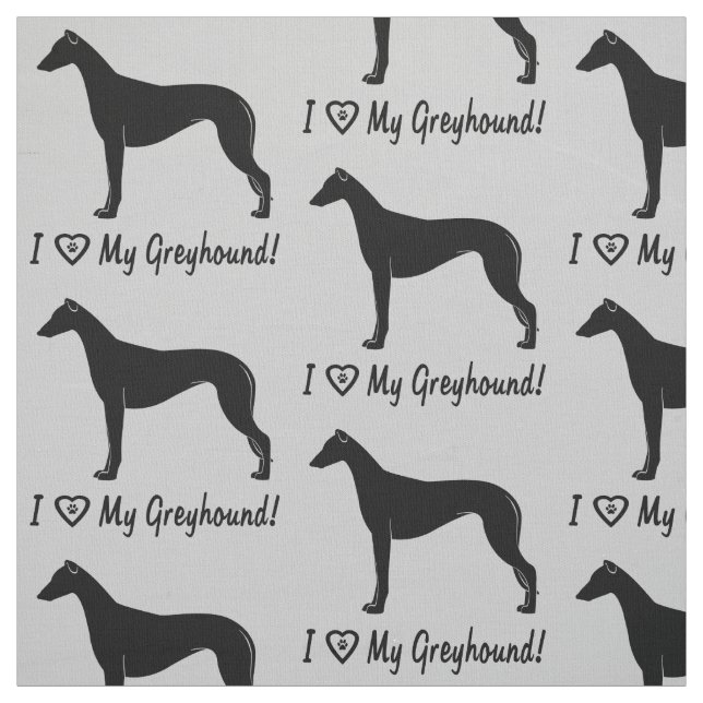 Tela ¡Amo mi galgo! (Retal)