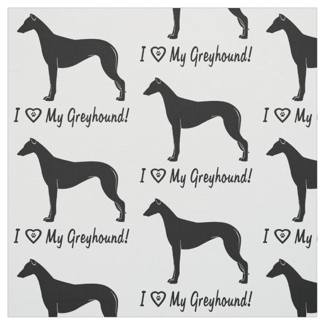 Tela ¡Amo mi galgo! (Retal)