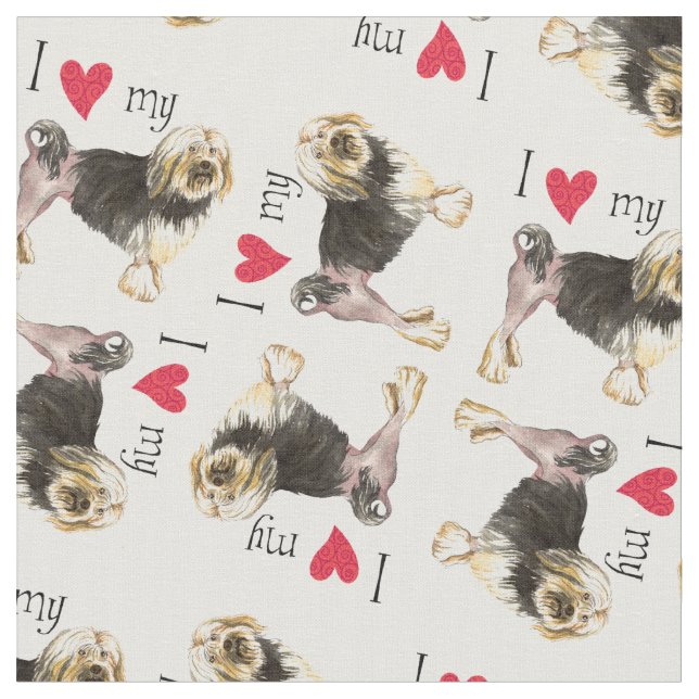 Tela Amo mi Lowchen (De cerca)