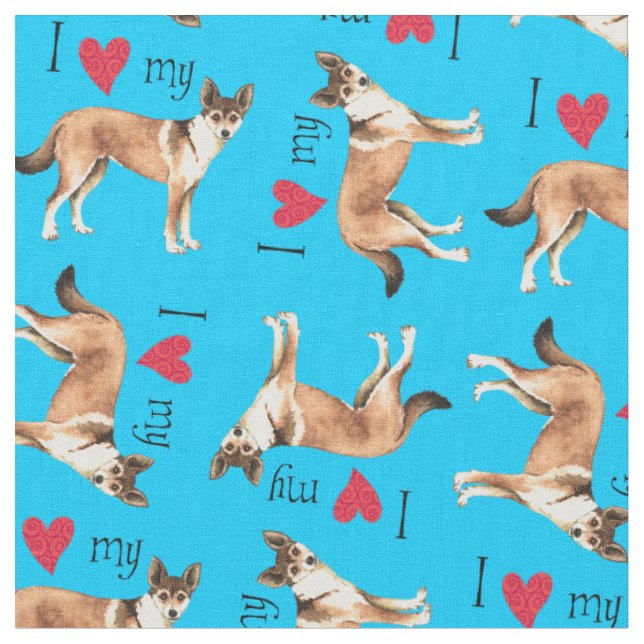Tela Amo mi Lundehund Noruego (De cerca)
