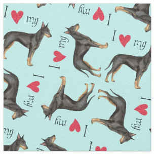 Tela Amo mi Manchester Terrier