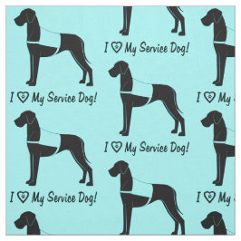 Tela ¡Amo mi perro del servicio de great dane!