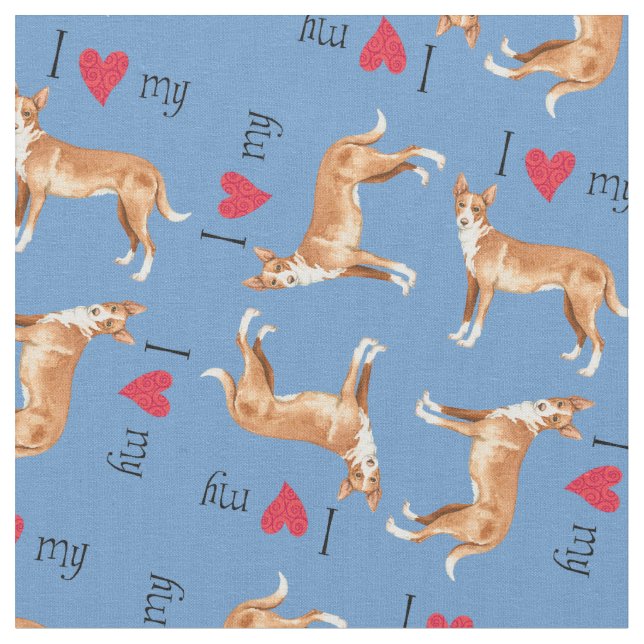 Tela Amo mi Podengo portugués (De cerca)