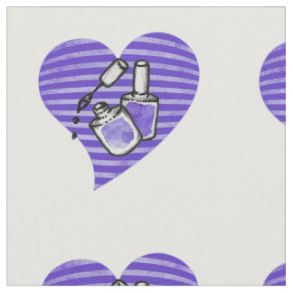 Tela Amor al esmalte de uñas púrpura