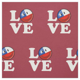 Tela Amor de la bandera chilena sonriente de Chile
